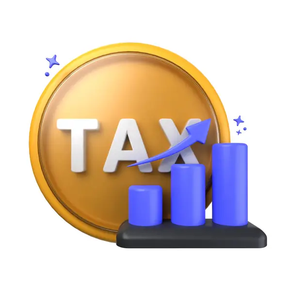 Steuerwachstumsdiagramm Der Illustration Isoliert Auf Weißem Hintergrund Rohrdiagramm Pfeil Nach — Stockfoto
