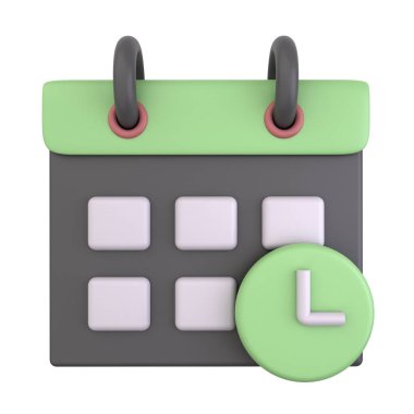 Beyaz arkaplanda izole edilmiş 3D resim çizelgesi. İş Yönetimi 3 boyutlu kavram. 3d hazırlayıcı