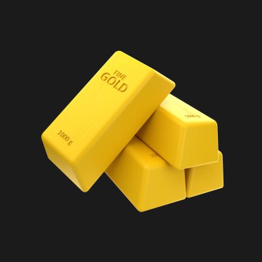 3d simge Altın Çubuğu, 3d illüstrasyon, 3d element, 3d görüntüleme, grafik elementler, tasarım ögesi. Simge tasarımı, arayüz ögeleri, konsept illüstrasyonu, Banka, kullanıcı arayüzü