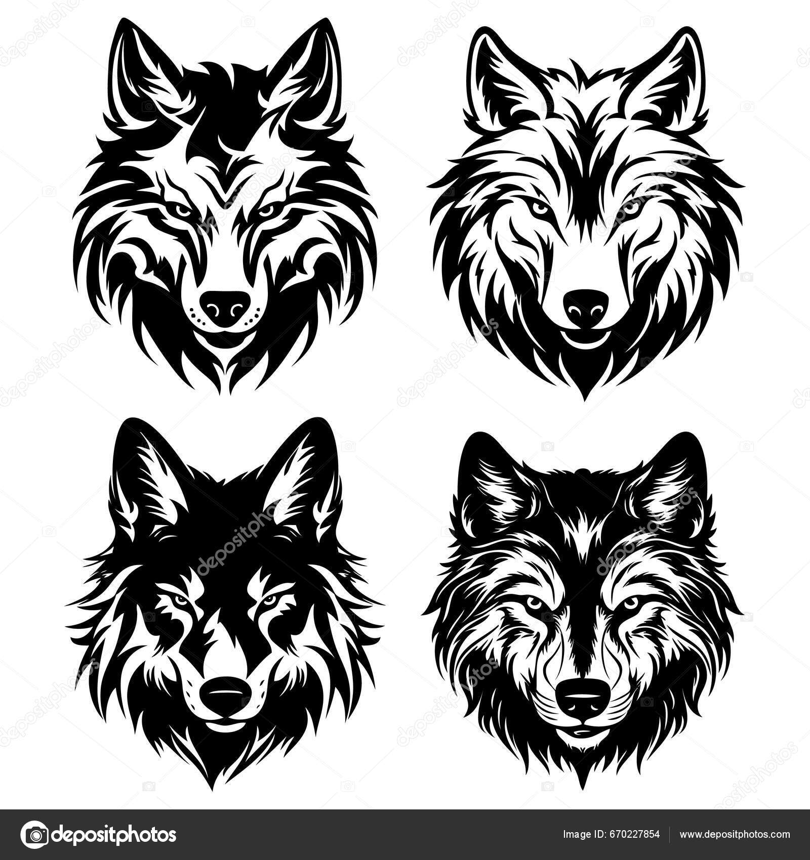 Conception Du Logo De La Tête De Loup Illustration de Vecteur -  Illustration du enroué, emblème: 229144552