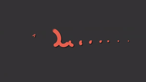 Accountant Profession Word Elegant Title Reveal Text Animation Orange Color — Stockvideo