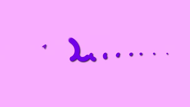 Contador Profesión Palabra Elegante Título Revelar Animación Texto Color Púrpura — Vídeos de Stock