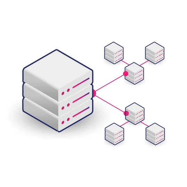 Edge Cloud Bilgisayar Simgesi. Bu illüstrasyon, kenar düğümlerine bağlı ana bir site veya ana bulut veri merkezine sahip Edge Cloud kavramını gösterir. Bu IoT ve 5G teknolojisinin bir parçası..