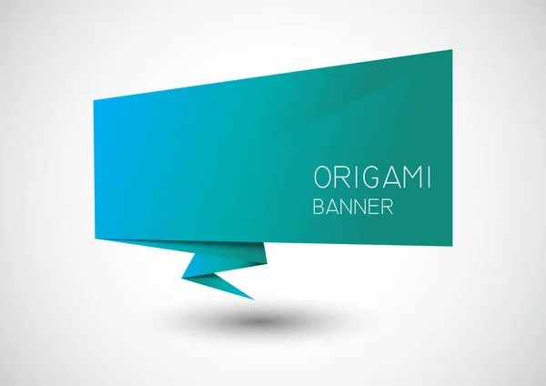Zarif bir origami bayrağı. Vektör illüstrasyon promosyonları. Dinamik katlanmış tasarım reklamcılıkta dikkat çekmek için mükemmeldir..