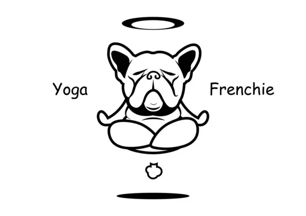 Yoga Osuruğu ve Sinek Fransız Buldog. Fransız bulldog yoga profesörü doğa gücünü gösteriyor ve sonra osuruğuyla uçabiliyor! Bu sanat bir maskot ya da istediğiniz herhangi bir şey olarak kullanılabilir..