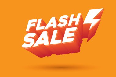 Terfilerinizi çarpıcı ORANGE FLASH Satışı 3D TEXT BANNER ile yükseltin. Göze batan ve karşı konulmaz anlaşmalar müşterileri bekliyor.!