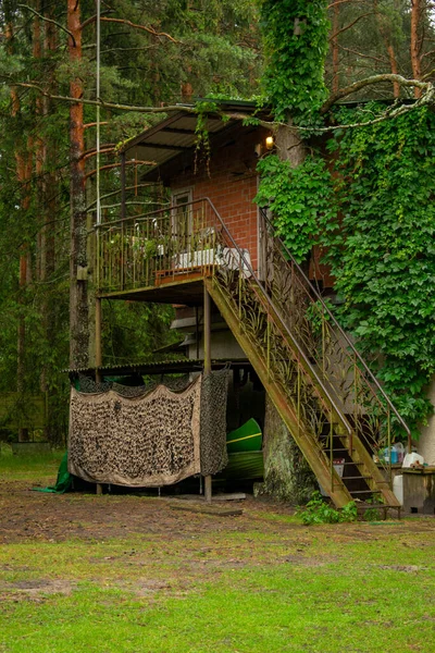 Casa Pescador Floresta — Fotografia de Stock