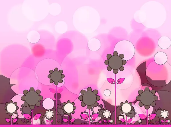 Background Pink Flowers — Stock Photo, Image