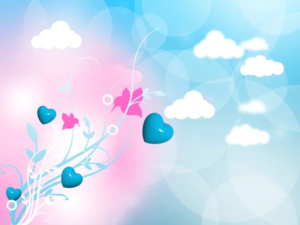 Vector Illustration Beautiful Background Clouds — Stock Photo, Image