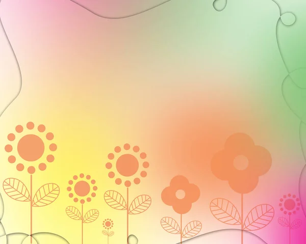 Beautiful Background Your Design Floral Ornament Vector — Stock Photo, Image