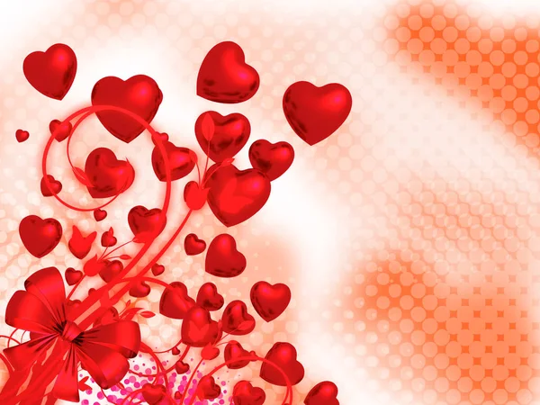 Red Heart Confetti — Stock Photo, Image