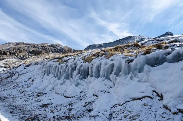 Ledová Krajina Andes Peru — Stock fotografie