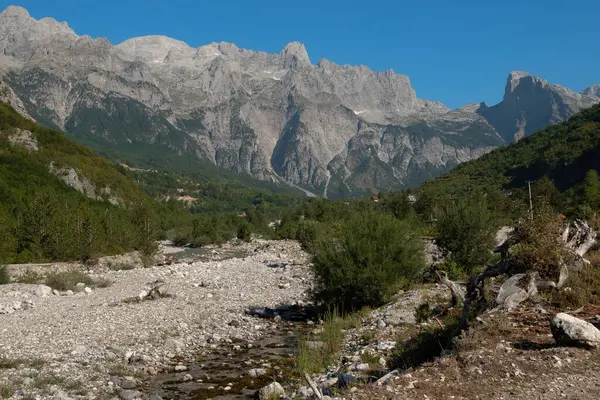 Krásná Krajina Údolí Albania — Stock fotografie