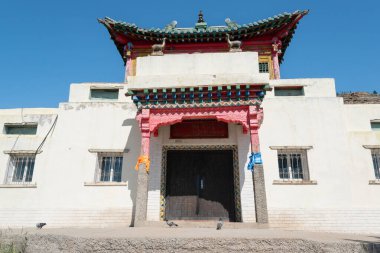 Moğolistan 'daki kutsal Buda tapınağı.