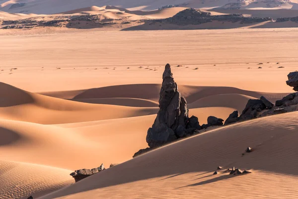 Sivatagi Táj Tadrart Nemzeti Parkban Algéria — Stock Fotó