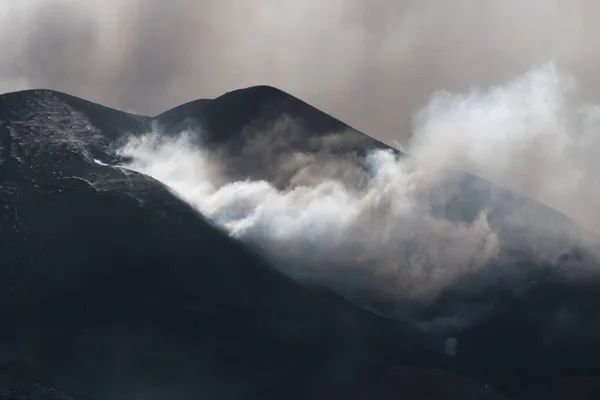 Vulcão Palma Erupção — Fotografia de Stock