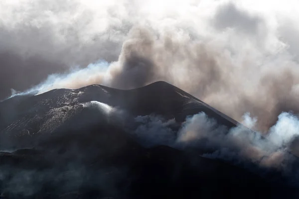 Dym Wulkanu Palma Wyspy Kanaryjskie — Zdjęcie stockowe