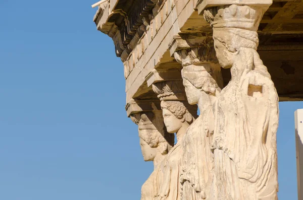 Caritatides Acropolis Athens Greece — Stock Photo, Image