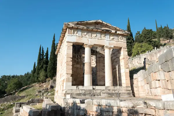 Temple Delphi Greece — Stock Photo, Image