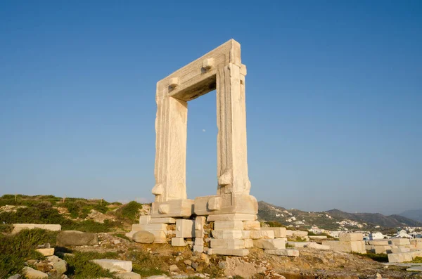 希腊Naxos庙宇的古老遗址 — 图库照片