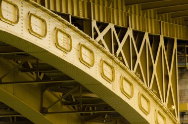 Budapeşte 'deki demir köprü.