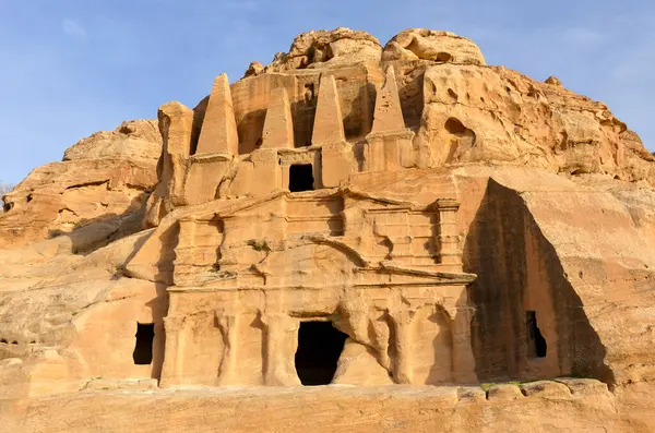 Ruiner Den Antika Staden Petra Jordanien — Stockfoto