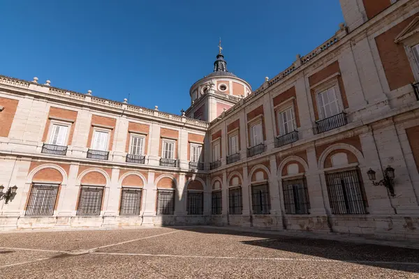 Królewski Plac Pałacowy Aranjuez Madryda Słoneczny Dzień Hiszpanii — Zdjęcie stockowe