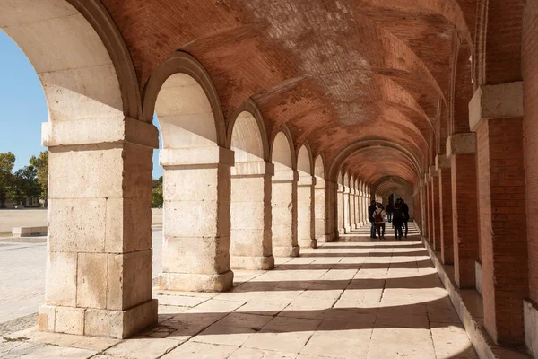Elegante Bogen Het Koninklijk Paleis Van Aranjuez Madrid Spanje — Stockfoto