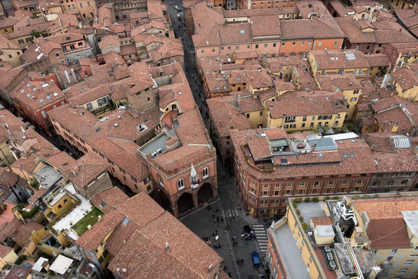 Bolonya 'nın havadan görünüşü, Emilia Romagna, İtalya