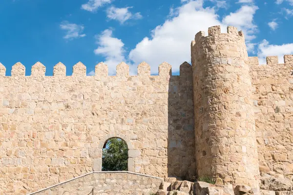 Die Mauer Der Festung Der Alten Stadt Avila Spanien — Stockfoto