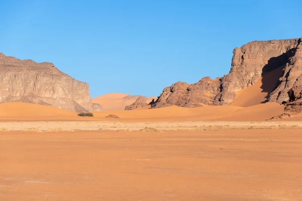 Landschap Tadrart Nationaal Park Sahara Woestijn Algeria — Stockfoto