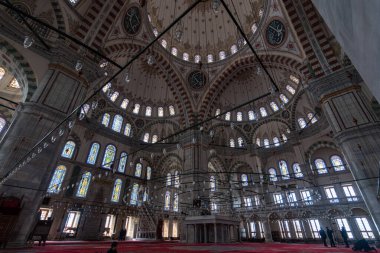 İstanbul 'daki caminin içi, hindi.