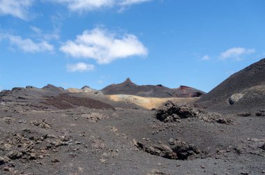 Galapagos adasındaki volkanik manzara, Ekvador