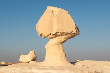 Mısır sahara 'sında beyaz kaya oluşumları