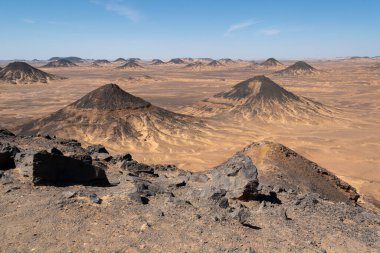 Sahara Çölü manzarası, Mısır 'daki Kara Çöl