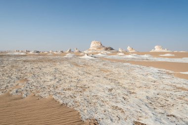 Mısır 'daki Beyaz Çölün güzel manzarası