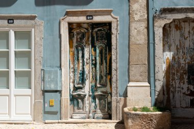 Olhao Algarve Portekiz 'in eski kapısı