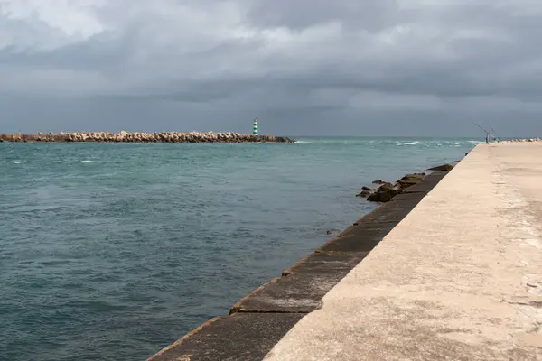 Ilha deserta deniz feneri, ria formosa, algarve, Portekiz