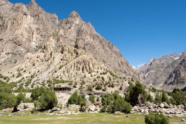 Pakistan 'ın kuzeyindeki dağların manzarası