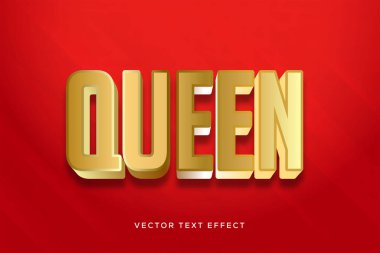 Kraliçe metin efekti düzenlenebilir