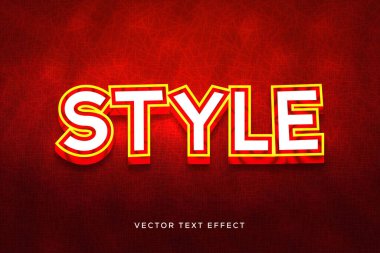 3d metin biçimli düzenlenebilir metin efekti biçimi. başlık başlığı yap