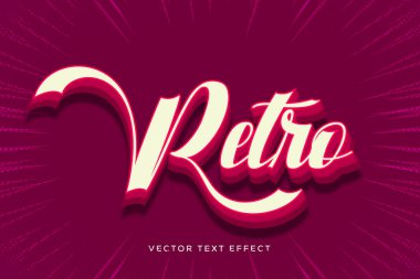 Vektör metin etkisi. Klasik yazı tipi ve alfabe harfleri.