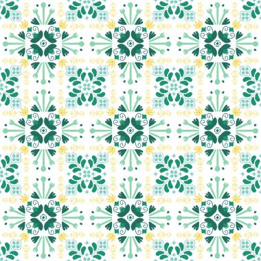 Portekiz fayansları gibi geleneksel tarzda kusursuz desenli çizimler..