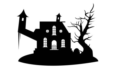 Cadılar Bayramı Grafik Ürkütücü Klip Sanat Tasarımı. Vintage Creepy Halloween Clipart Çıkartması SVG Tasarımı. Cadılar Bayramı Paskalya Tasarımı ve renkli tasarımlar. Ürkütücü Cadılar Bayramı Clipart Tasarımı Beyaz arka planda. Yazdırma ürünleri ve tişörtler için grafikler