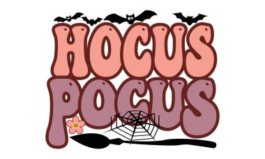 Mutlu Cadılar Bayramı Hokus Odaklanma Cüce Tasarımı, Sihirli Clipart Cadılar Bayramı İllüstrasyonu, Cadılar Bayramı Hokusu Odaklanma.