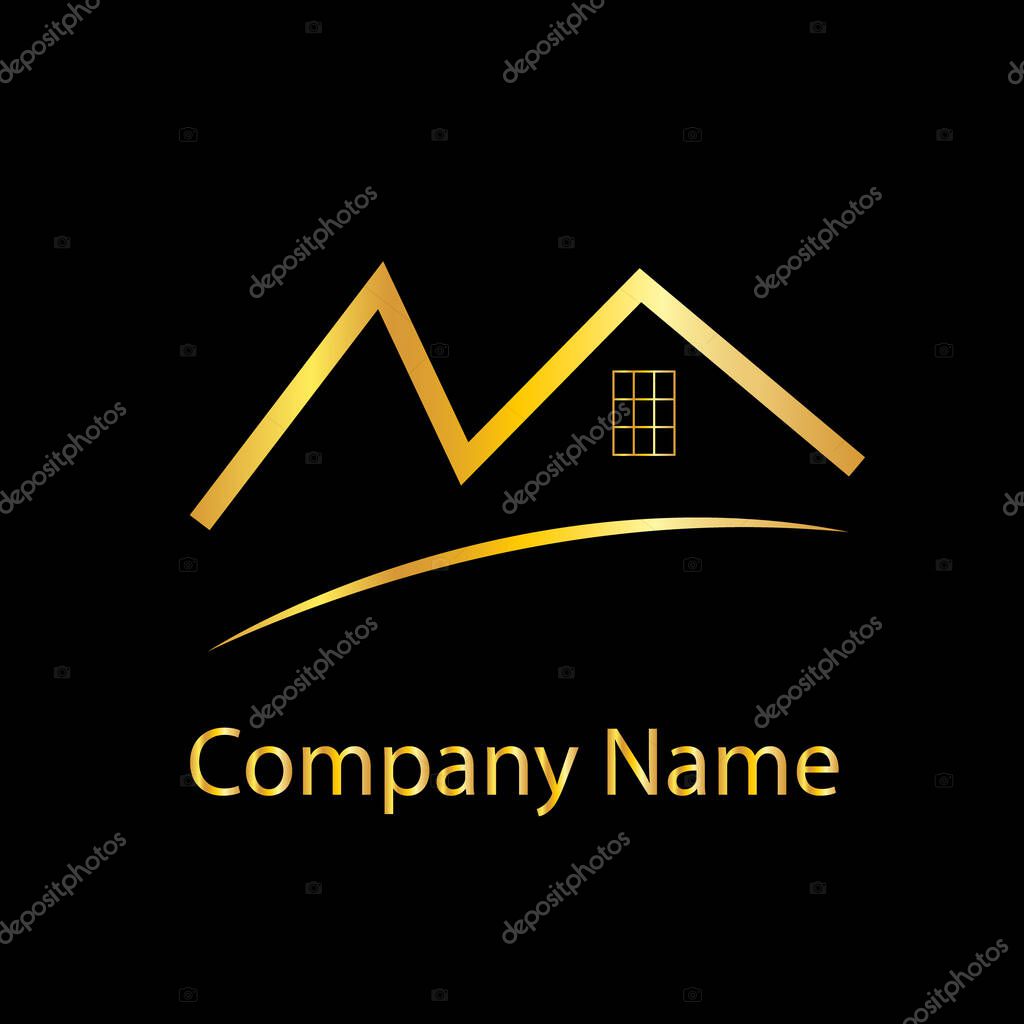 Real estate house logo design