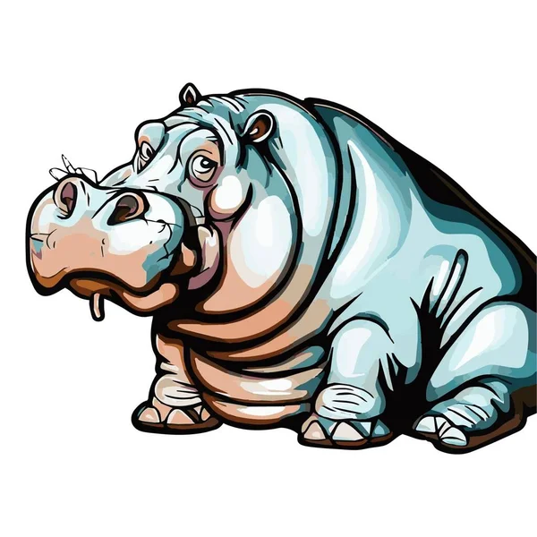 Foto Hipopótamo Tan Hermoso — Foto de Stock