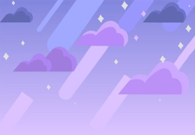 Steven Evreni geceleri gökyüzü Duvar Kağıdı manzara vektörü