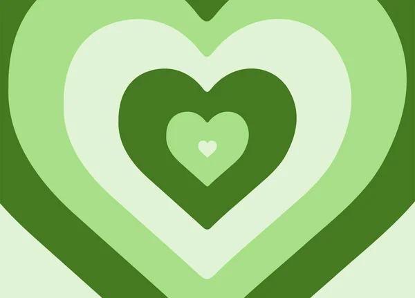 The Powerpuff girls main green heart background