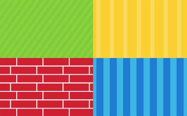 Sesame Street Backgrounds set of 4 with different colors clipart